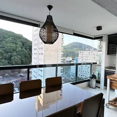 Flat Capitania Varam Guaruja Com Varanda Gourmet Exterior photo